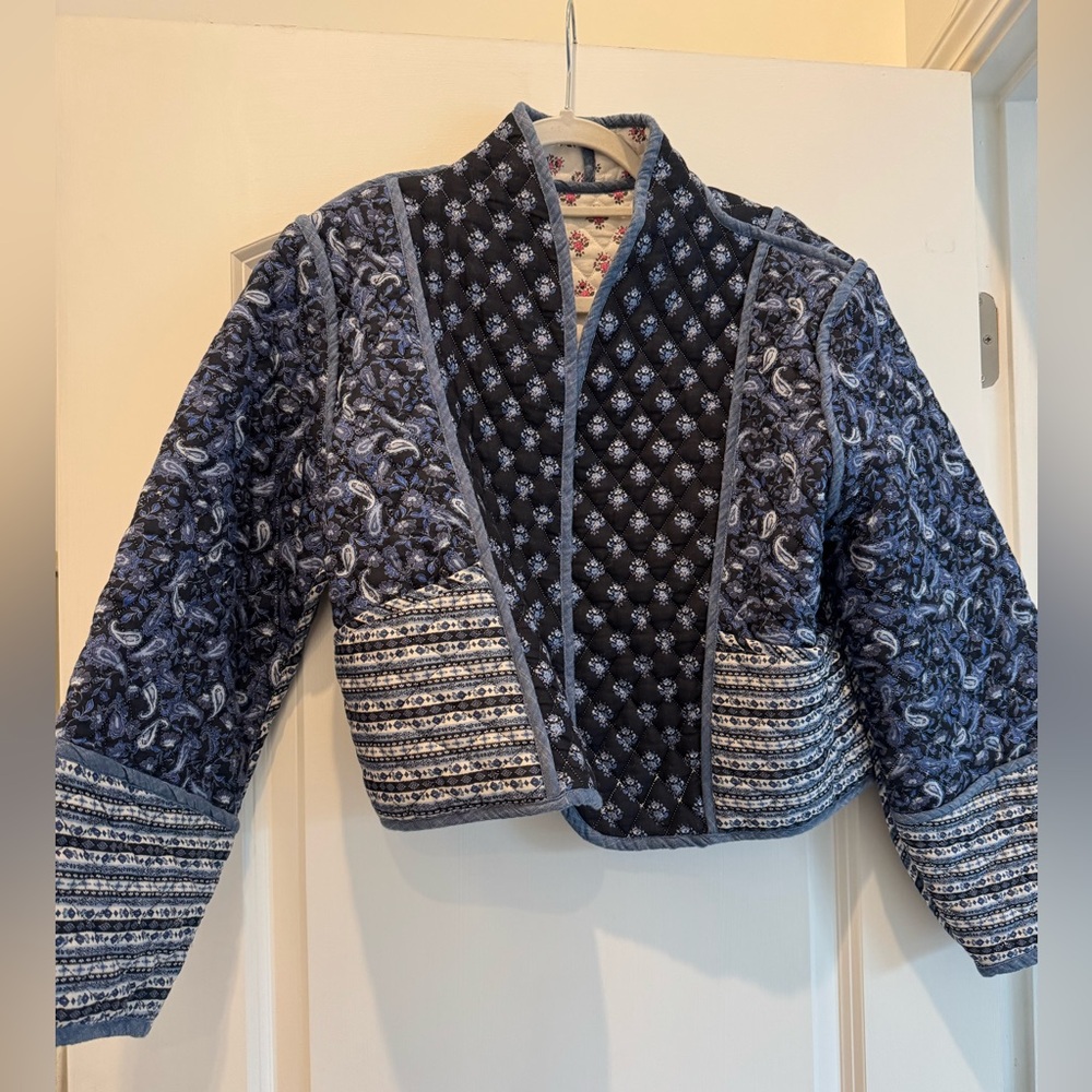 MANGO quilted reversible jacket